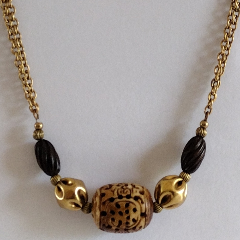 Marjorie Baer San Francisco Long Beaded Necklace Vintage